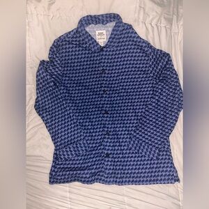 Lands' End Blake Shelton Flannel Men Shirt Button Up Buffalo Geometric Print XLT